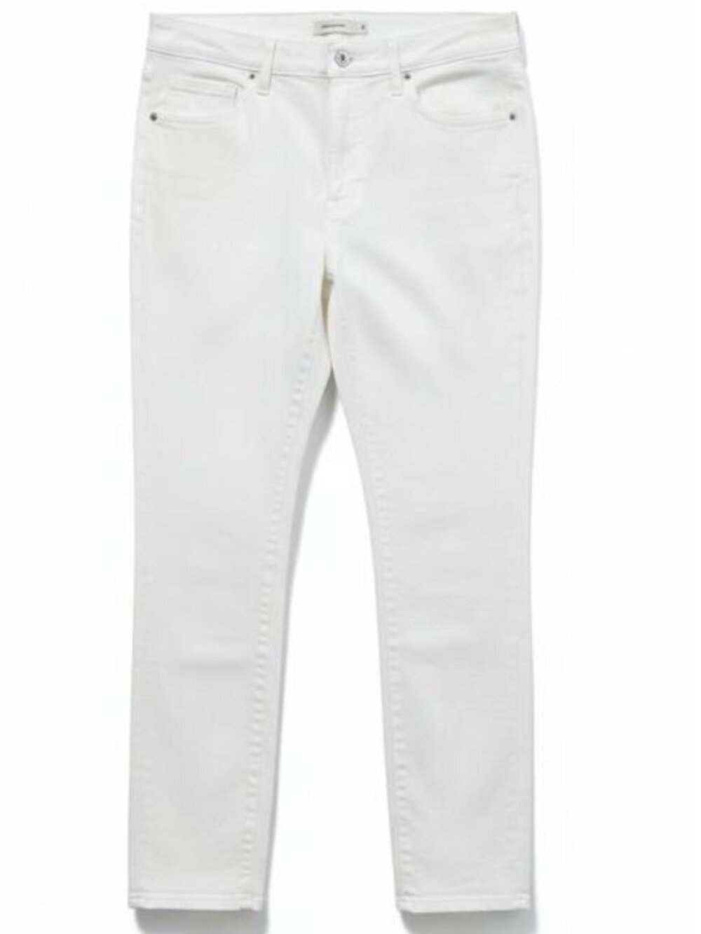 Everlane High Rise Skinny Jeans White Stretch Denim Ankle NWT Size 30